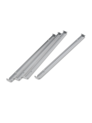 Alera Two Row Hangrails For 30" Or 36" Files, Aluminum, 4/pack Lf3036