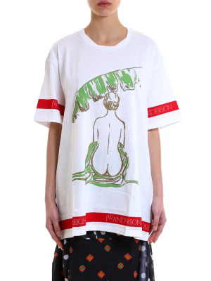 Jw Anderson Woman Print Oversized T-shirt