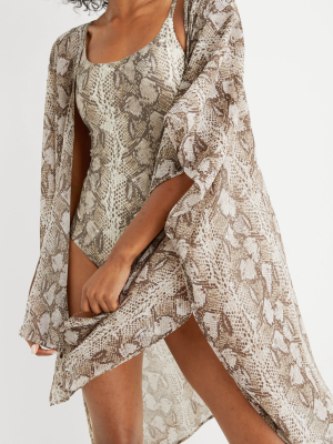 Aerie Chiffon Snake Kimono