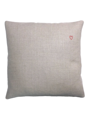 Tiny Objects Heart Pillow