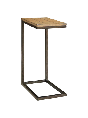 Fletcher Computer Tray Table Chestnut/black - Carolina Forge