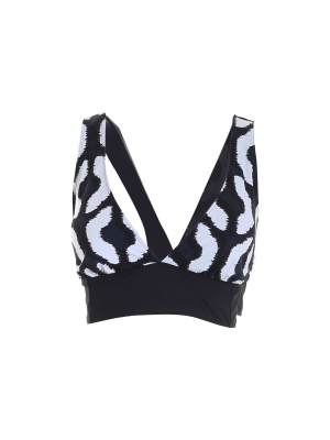 Max Mara Beachwear Printed Bikini Top