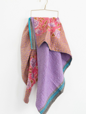 Connected Goods One-of-a-kind Kantha Baby Blanket No. 08194