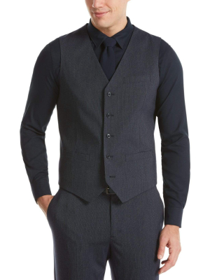 Big & Tall Stripe Washable Suit Vest