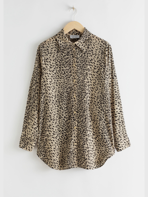 Leopard Print Flowy Shirt