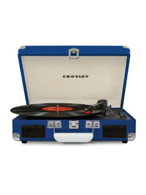 Crosley Cruiser Deluxe Turntable With Bluetooth - Blue Vinyl