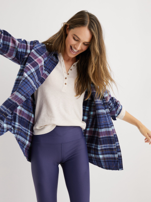 Aerie Flannel Long Sleeve Boyfriend Shirt