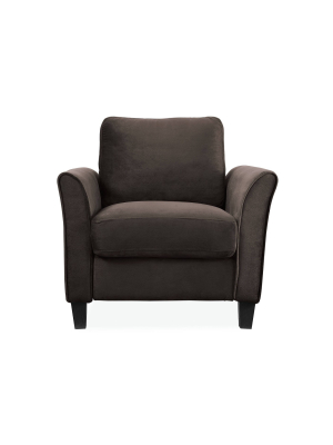 Willow Microfiber Chair With Rolled Arms - Lifestyle Solutions