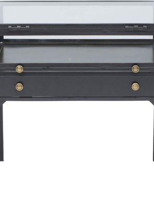 Shadow Box End Table, Black