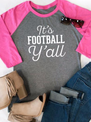 It's Football Y'all Raglan Tee