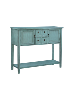 Darby Console Table Blue - Powell Company