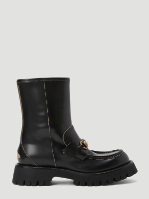 Gucci Horsebit Ankle Boots