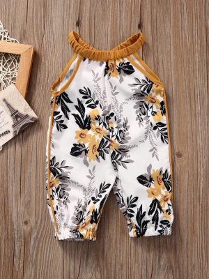 Floral Sleeveless Jumpsuit