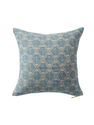 Heather Blue Tai Lue Throw Pillow