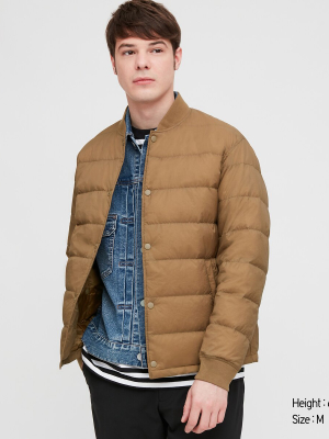 Men Ultra Light Down Ribbed Blouson