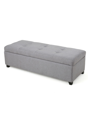 Brentwood Storage Ottoman - Gray - Christopher Knight Home