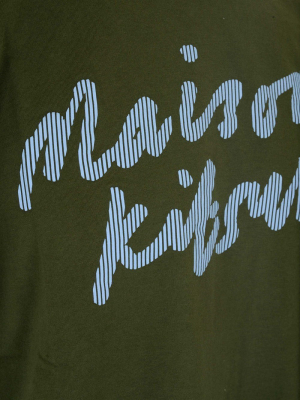 Maison Kitsuné Handwriting Logo T-shirt