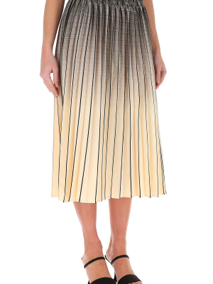 Proenza Schouler Ombre Pleated Midi Skirt