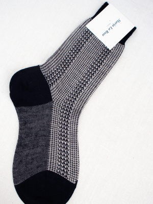 Maria La Rosa Wd017jq1402 Socks In Black/natural