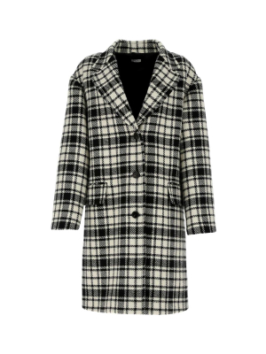 Miu Miu Checked Single-breasted Coat