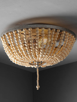 15" Wood/metal Led Allison Flush Mount - Jonathan Y