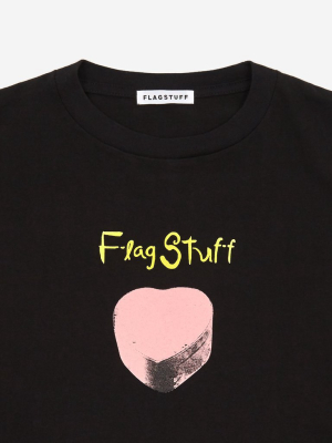 Flagstuff Circle Flower Longsleeve T-shirt - Black