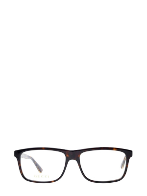 Gucci Eyewear Rectangular Frame Glasses