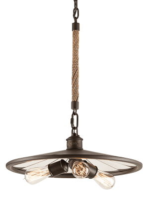 Brooklyn 3lt Pendant Small Brooklyn Bronze