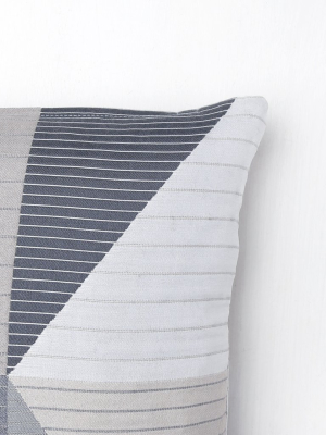 Yerba Grey Geo Diamond Pillow