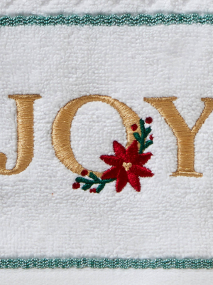 2pk Joy Hand Towel Set White - Skl Home