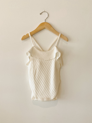 Onesie Tank W/ Ruffle - Tane Organics