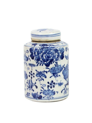 Mini Tea Jar Blue And White In Various Styles