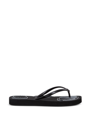 Off-white Graphic Pattern Print Thong Sandals