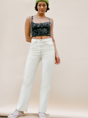 Bdg High-waisted Cowboy Jean – Ivory Denim