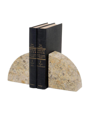 Cerasus Collection Fossil Stone Bookends