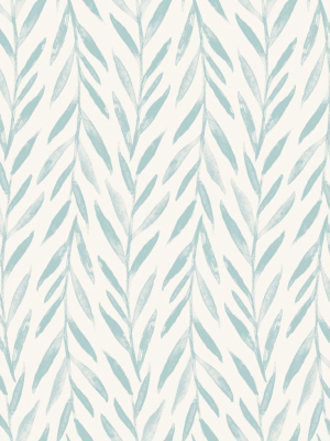 Willow Wallpaper In Blue From The Magnolia Home Vol. 3 Collection By Joanna Gaines