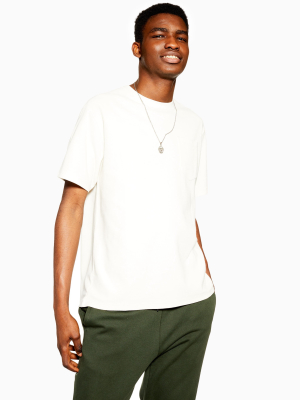 Ecru Oversized Pocket T-shirt