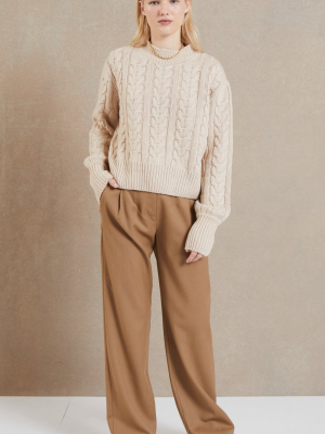 Iris Knit Jumper - Sand