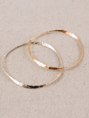 Hammered Bangle || Point Reyes Jeweler