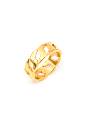 May Martin <br> Carrie Chain Gold Dipped Ring