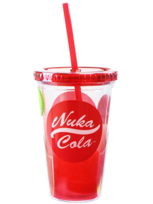 Just Funky Fallout Nuka Cola 16oz Carnival Cup W/ Molded Ice Cubes