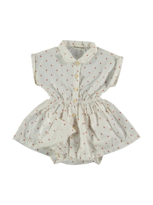 Fruits Baby Dress With Bloomers