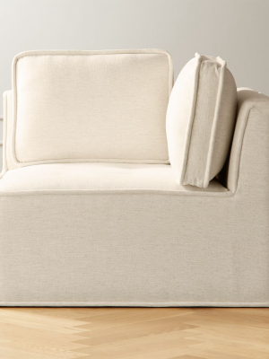 Quattro Snow Tufted Corner Chair