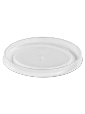 Chinet Plastic High Heat Vented Lid Fits 16-32 Oz White 50/bag 10/bags Carton 89112