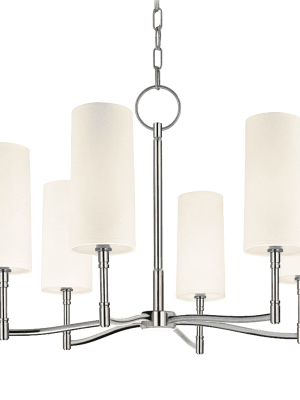 Dillon 6 Light Chandelier Polished Nickel