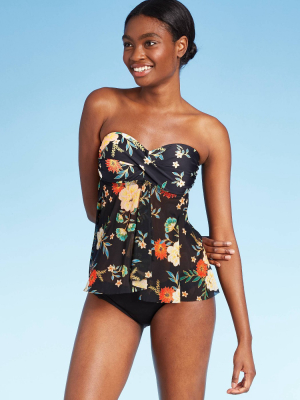 Women's Twist Bandeau Flyaway Tankini Top - Kona Sol™