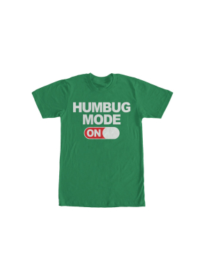 Men's Lost Gods Christmas Humbug Mode On T-shirt