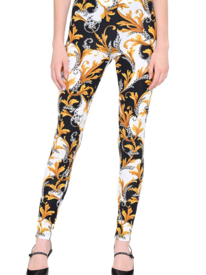 Versace Baroque Printed Leggings