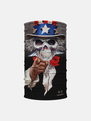 Uncle Sam Skull Neck Gaiter