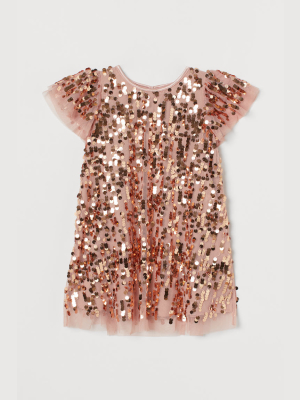 Sequined Tulle Dress